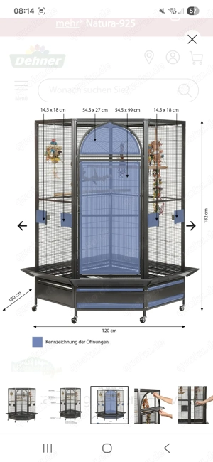 Wellensittich mit Großen Käfig Bild 4