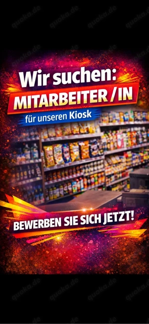 Verkäuferin (m w d) für Kiosk "DRINGEND" gesucht