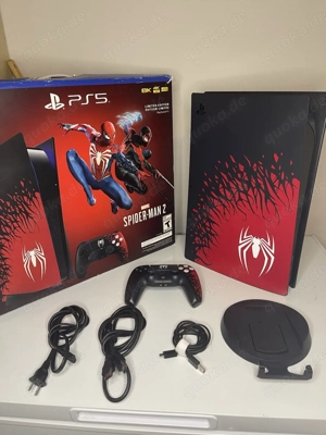 Sony Playstation 5 spielkonsole Version spider man 2 CFI-1216A PS5 mit controller und rechnung 