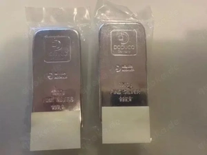 2x Silberbarren 2x 1 Kilo, 2x 1.000 Gramm Good Delivery Refiner DODUCO