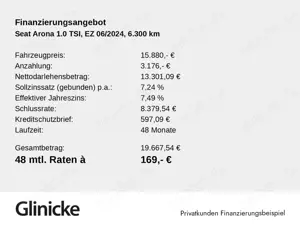 SEAT Arona 1.0 TSI PDC LED Klima Kamera Bild 2