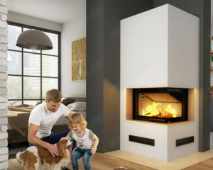 Kaminbausatz  IMPERIAL MEDIUM s Smart 2PXTh 7KW Kamin L-Kamin L-Form Ofen Neu Hajduk LDF-Kamine