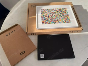 DAMIEN HIRST The Currency 'Snakes likes Bibbles' mit HENI Rahmen. Handbemalt