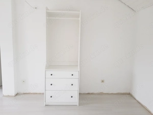 HAUGA - Kleiderschrank offen - Dielenschrank - Garderobenschrank - weiß -B70 H199-T46 NichtraucherHH