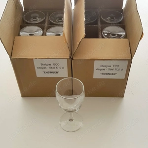 12x Stielglas ECO Bormioli Rocco Ensinger, sehr wenig gebraucht.