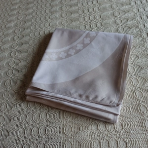 Tischdecke - Tischleinen, beige, gemustert, ca. 105 x 214 cm