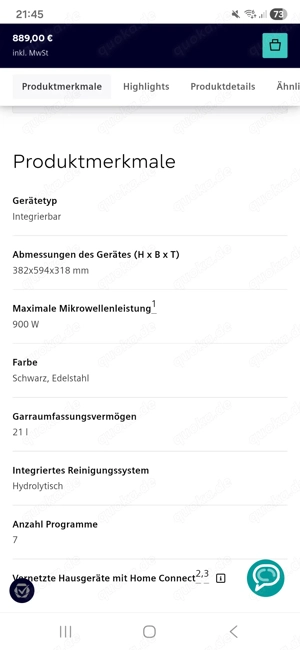 Einbau Mikrowelle Siemens  Bild 5