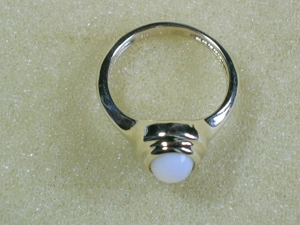 NEU: Ring Größe 16,8 - 52,5 375 Gold mit Perlmutt Bild 5