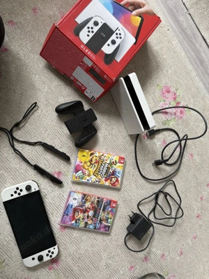 nintendo switch Oled spielkonsole mit Mario kart 8 mit super Mario party jamboree 