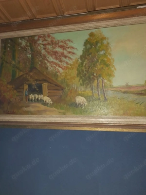 Altes Ölbild Zirka 1,40x40