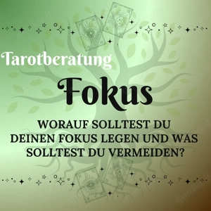 Tarotlegung zu Thema Fokus, Tarot, Tarotberatung per Videonachricht, Kartenlegen
