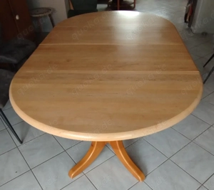 Esszimmertisch mit Stühlen in Vollholz Erle