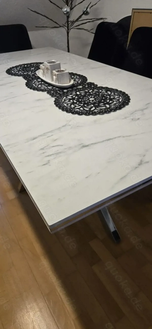 Esstisch in Marmor-Optik Bild 4