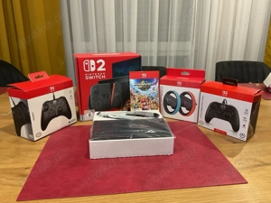 nintendo switch 2 spielkonsole mit pro controller mit Mario kart world switch 2 mit rechnung 