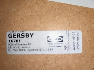 GERSBY (IKEA) Bücherregal, weiß, 60x180 cm