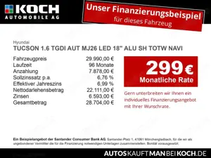 Hyundai TUCSON 1.6 TGDI AUT MJ26 LED 18" ALU SH TOTW NAVI Bild 2