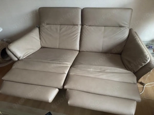 Leder Couch mit Sessel funktion