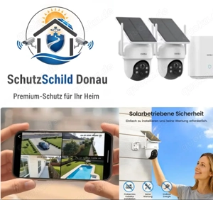 Solar WLAN Überwachungskameras   inkl. Montage & Einrichtung