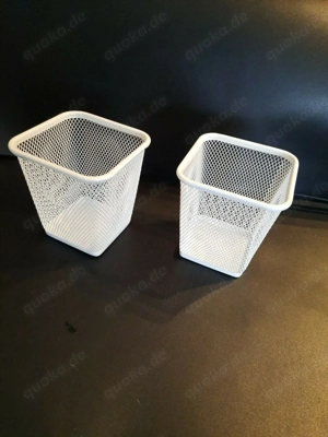 2 Stück Körbchen, Metall, Dekoartikel. Aufbewahrung. 11cm hoch
