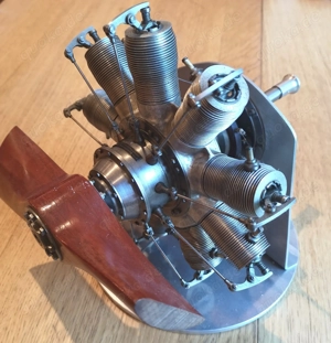 Scale Gnome 7 Zylinder Dreh Vintage Zündung Modellflugzeug Motor-