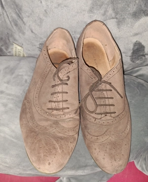 Damen Halbschuhe im Budapester-Stil Gr. 42 Braun