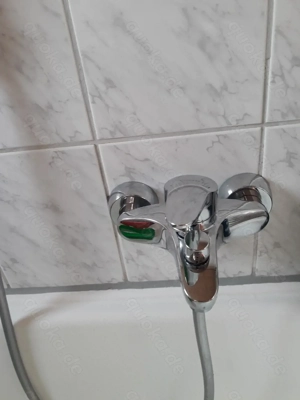 Amatur Hansa Einhebel wannen und Brause batterie  mit Duschschlauch und Brausenkopf Gebraucht Bild 3