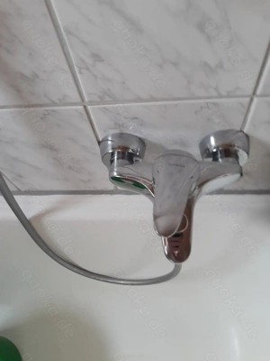 Amatur Hansa Einhebel wannen und Brause batterie  mit Duschschlauch und Brausenkopf Gebraucht Bild 2