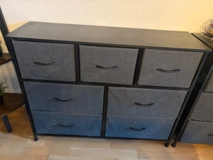 Kommode Schwarz Grau