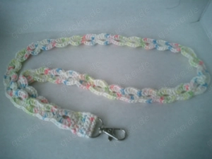 Schlüsselbänder mit Karabiner, Lanyard, Handarbeit, Baumwolle, DIY Bild 8