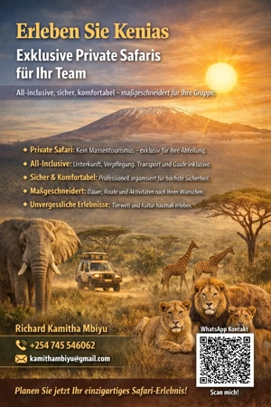 Kenia entdecken: Exklusive Private Safaris    für Gruppen & Alleinreisende