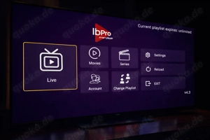 IPTV-Dienst in 4K-Qualität | funktioniert auf jedem Gerät