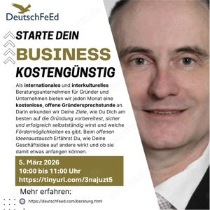 Kostenlose, offene Gründersprechstunde - Hilfe zur Firmengründung