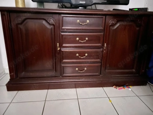 Wohnwand Mahagoni und Sideboard Mahagoni zu verschenken
