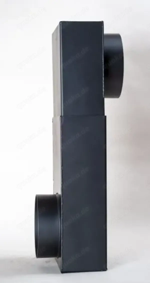 Rauchrohr, Ofenrohr Kastenknie   150   2mm 310 schwarz metallic