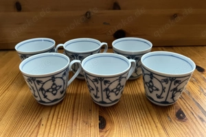 6 Kaffeetassen Indisch Blau von Winterling