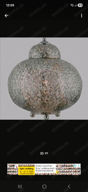 verkaufe eine Tischleuchte 