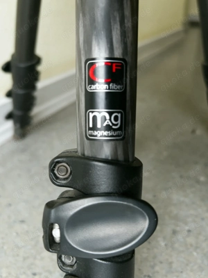 Carbon-Fotostativ Manfrotto 055cxPro4 inkl. Getriebeneiger Bild 8