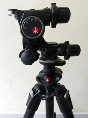 Carbon-Fotostativ Manfrotto 055cxPro4 inkl. Getriebeneiger Bild 2