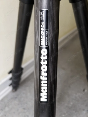 Carbon-Fotostativ Manfrotto 055cxPro4 inkl. Getriebeneiger Bild 7