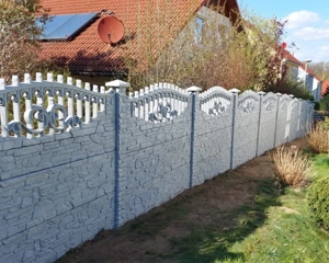 Betonzäune aus Polen | Betonzaun mit Montage | Sichtschutz Beton Bild 3