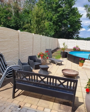 Betonzäune aus Polen | Betonzaun mit Montage | Sichtschutz Beton Bild 2