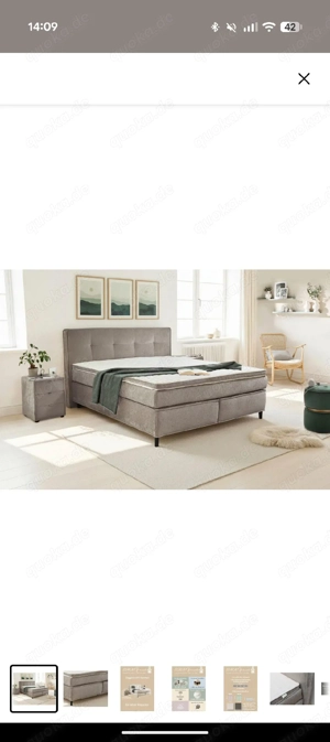 Jockenhöfer Gruppe Boxspringbett  Capello, 7-Zonen-TTFK-Matratze  KS-Topper,180x200