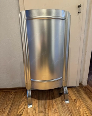 Ofenschirm mit Füßen silber Hitzeschild 91 x 46 cm silber modern glatt