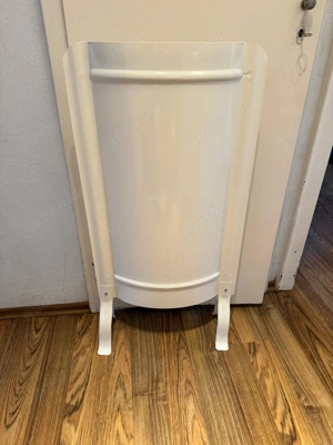Ofenschirm mit Füßen weiß Hitzeschild 91 x 46 cm weiss modern glatt neues Model AdoroSol Vertriebs 