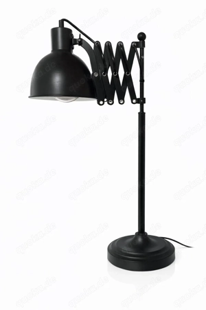 Schreibtischlampe Industrial schwarz | Scherenarm | Metall