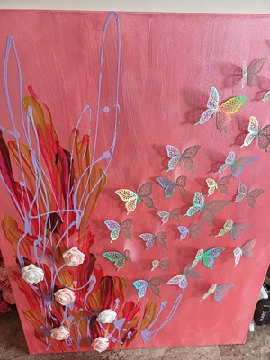 Dancing Butterflies on Meadow Bild 2