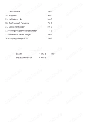 Verkaufe Zubehör für Camping  Bild 2
