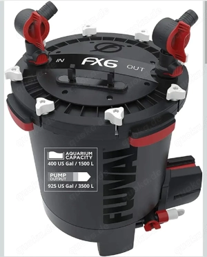 Fluval FX6 Außenfilter mit UV-C Klärer   High-End Filteranlage für große Aquarien