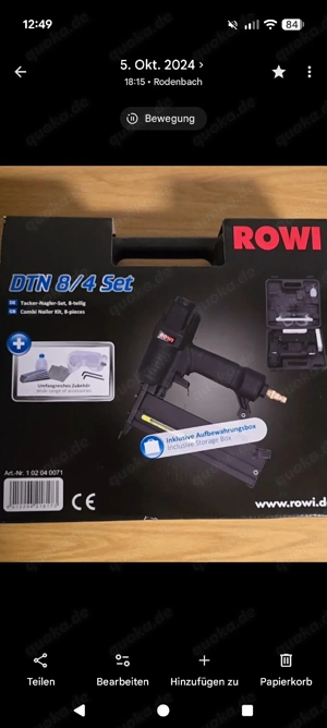 Drucklufttacker Rowi