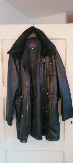 Herrenlederjacke Schwarz